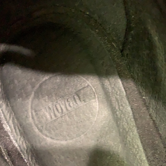 Woven brand Black Suede Peep-Toe Wedge - Picture 8 of 8